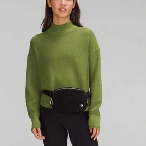 lululemon athletica Green Bag with Cowl Design